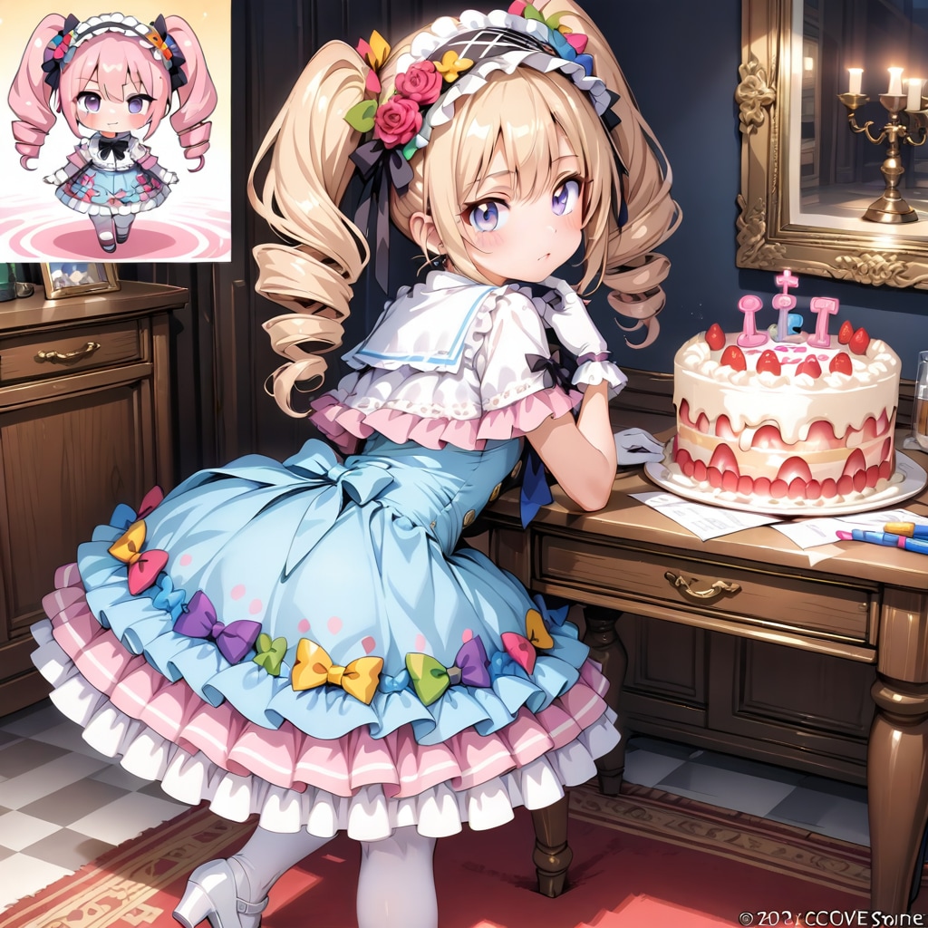 APRICOTちゃんとLARIMARちゃんのネガティブプロンプト実験