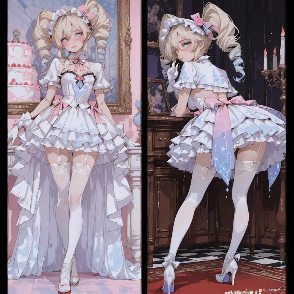 APRICOTちゃんとLARIMARちゃんのネガティブプロンプト実験