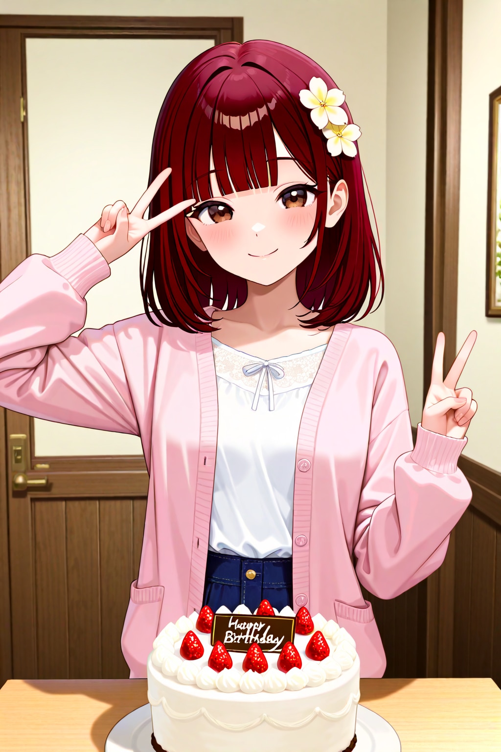 【誕生日FA】みきもとみきさんとこのみきもと美葵ちゃん | の人気AIイラスト・グラビア