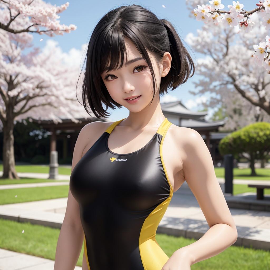 ２９６日々是　競泳水着の彼女