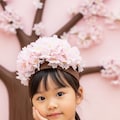 お遊戯会で桜の木を演じる愛娘 8枚目
