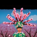 お遊戯会で桜の木を演じる愛娘 3枚目