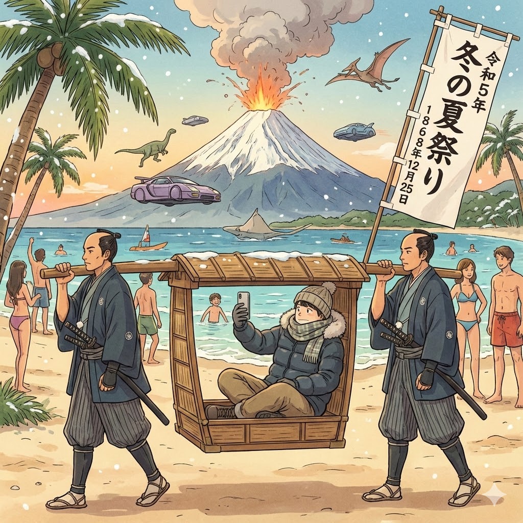 冬の夏祭り | の人気AIイラスト・グラビア