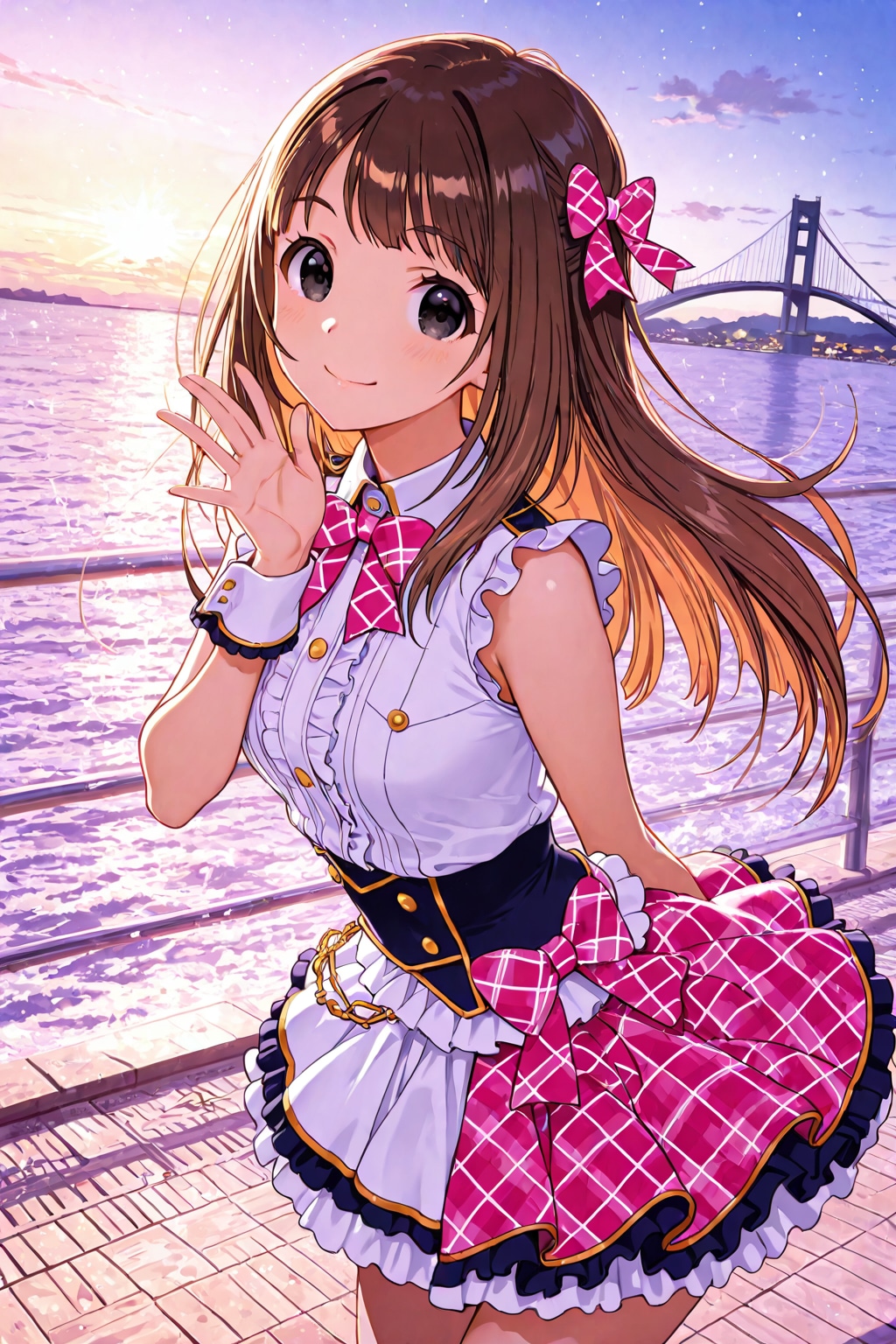 ピンクと白衣装のアイドル。 | の人気AIイラスト・グラビア