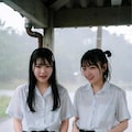 Grok 見せてくれる大雨のバス停 2枚目