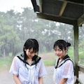 Grok 見せてくれる大雨のバス停 10枚目