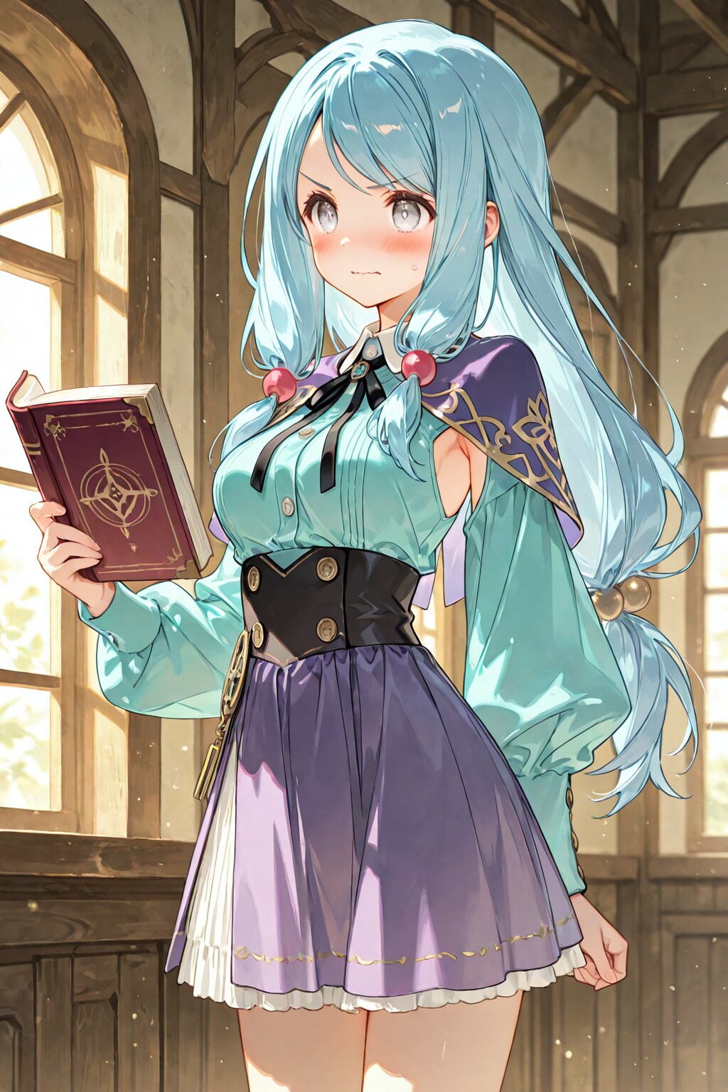 待ちぼうけ？『もぉ、なんであの騎士君は三日も来ないの……。べ、別に待ち遠しいわけじゃないけどさ……』魔道具店の少女。 | の人気AIイラスト・グラビア