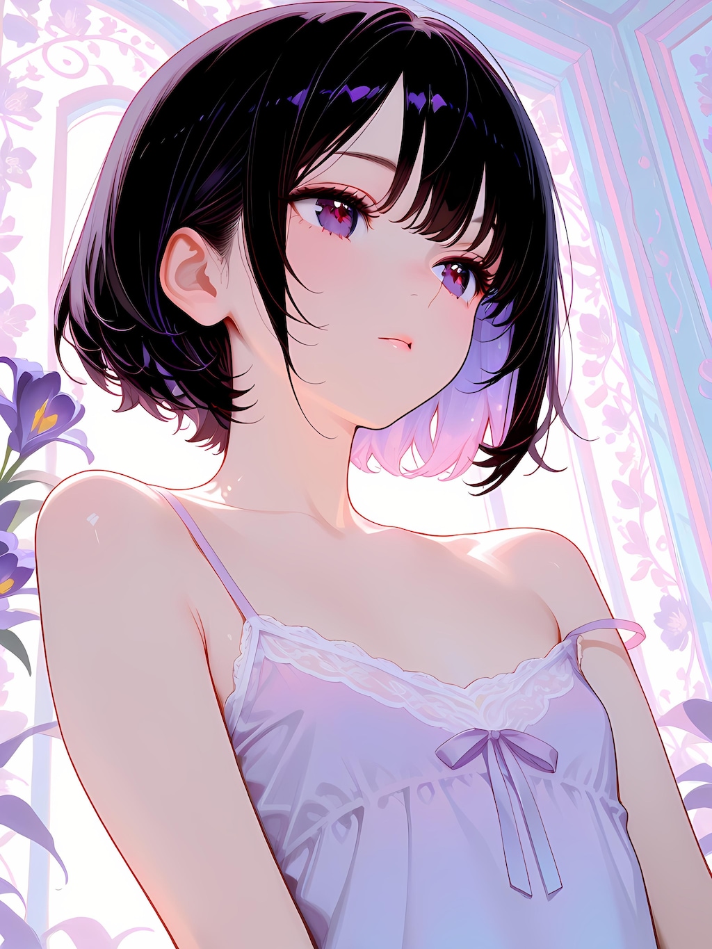 パープルでフラット