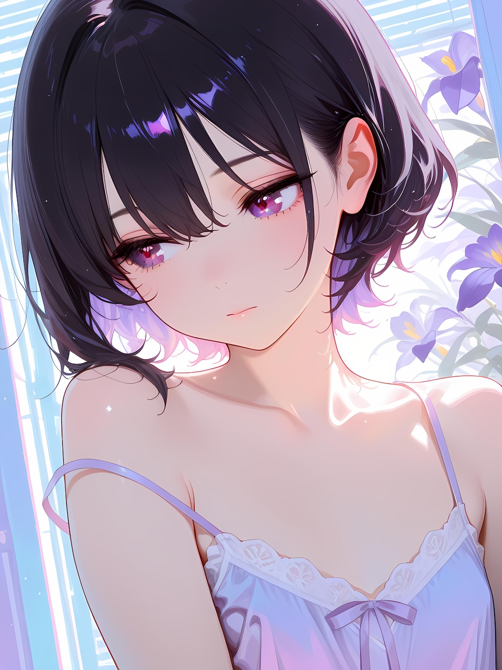 パープルでフラット