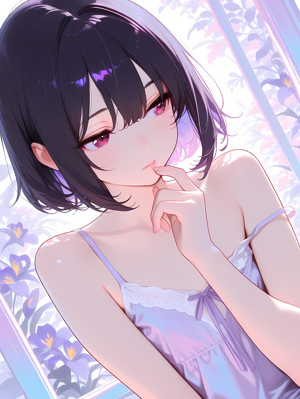 パープルでフラット