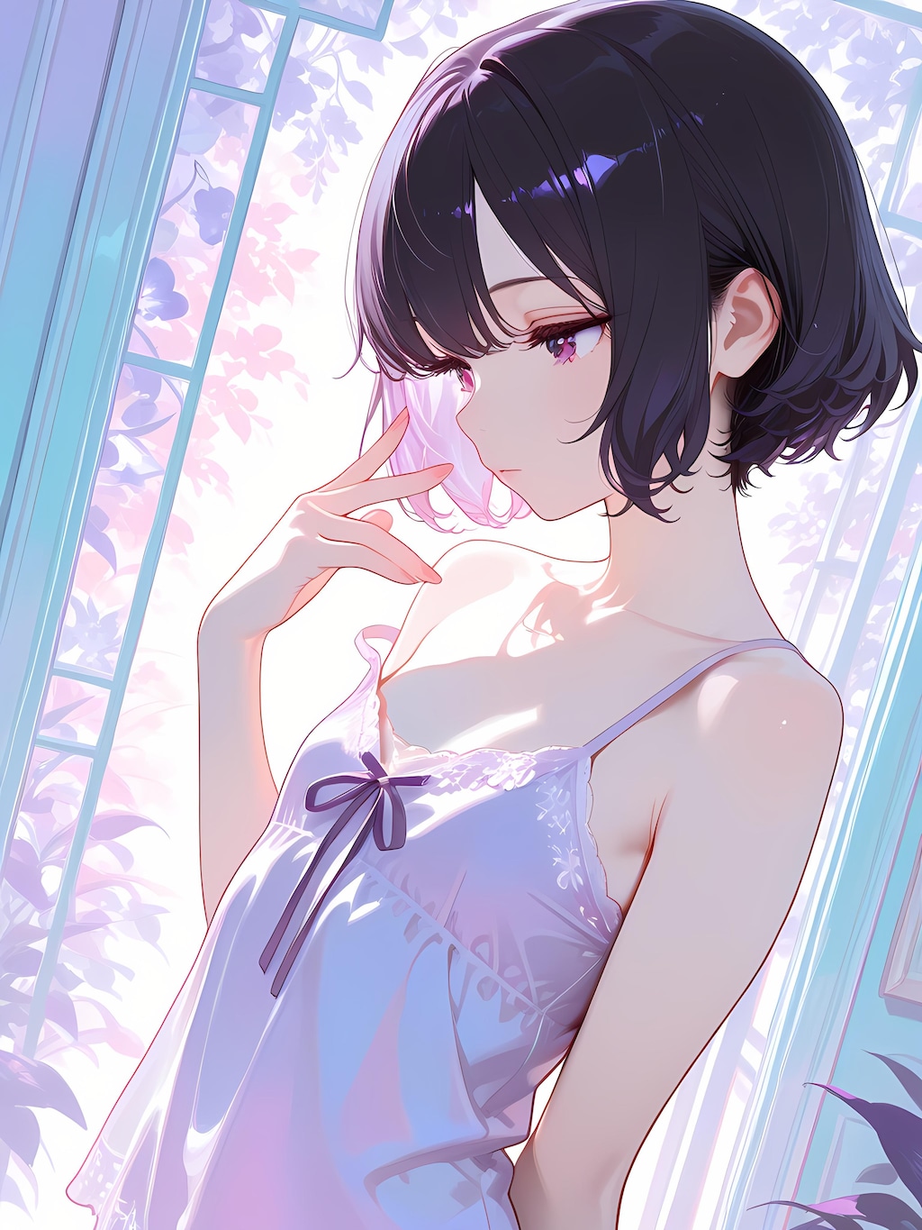 パープルでフラット
