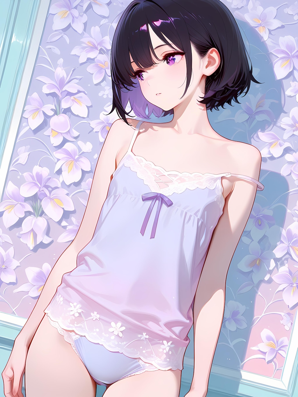 パープルでフラット