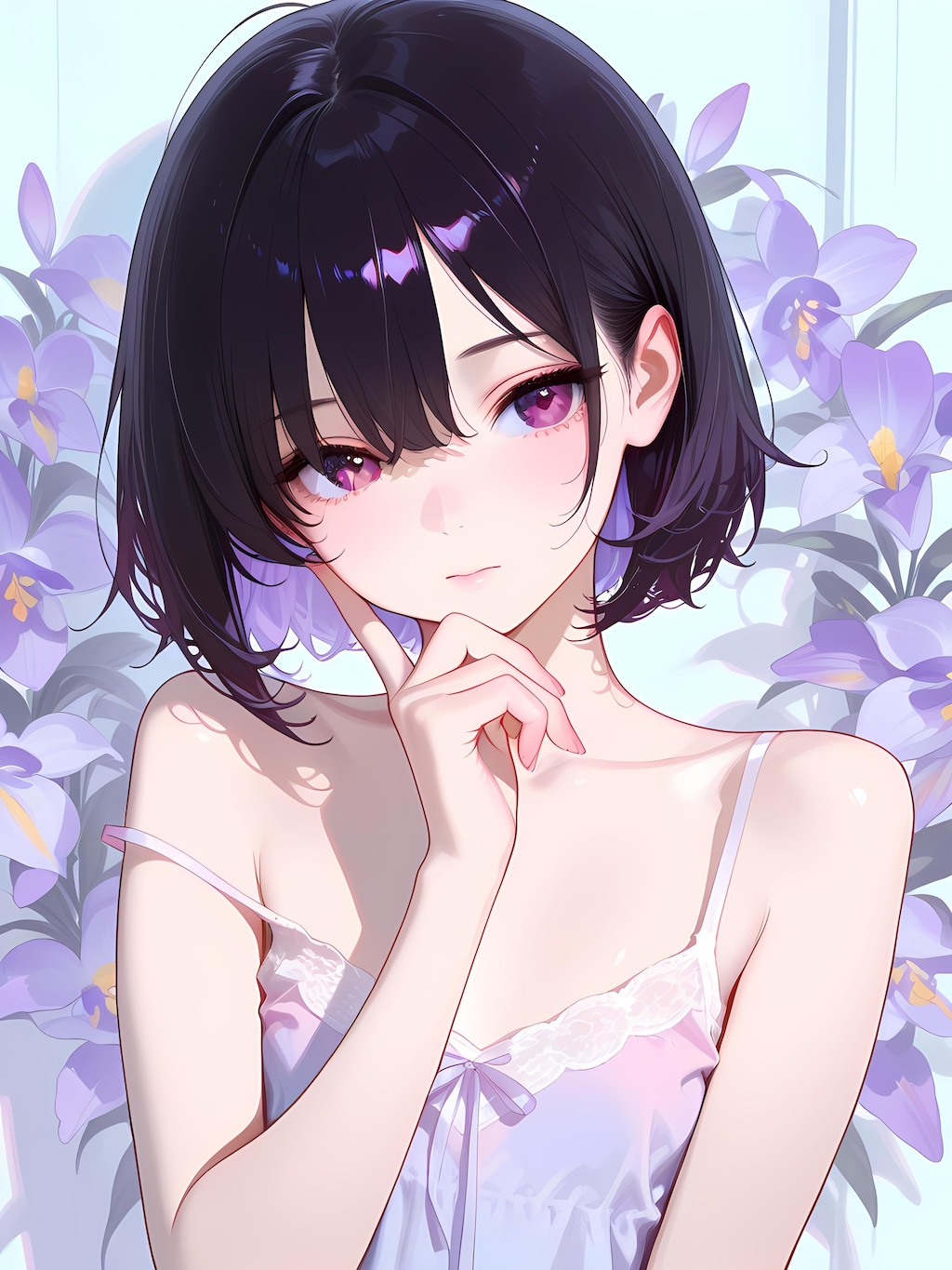 パープルでフラット