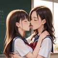 百合女子高生 4枚目