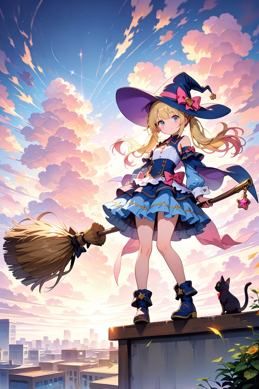 魔女と黒猫 | の人気AIイラスト・グラビア