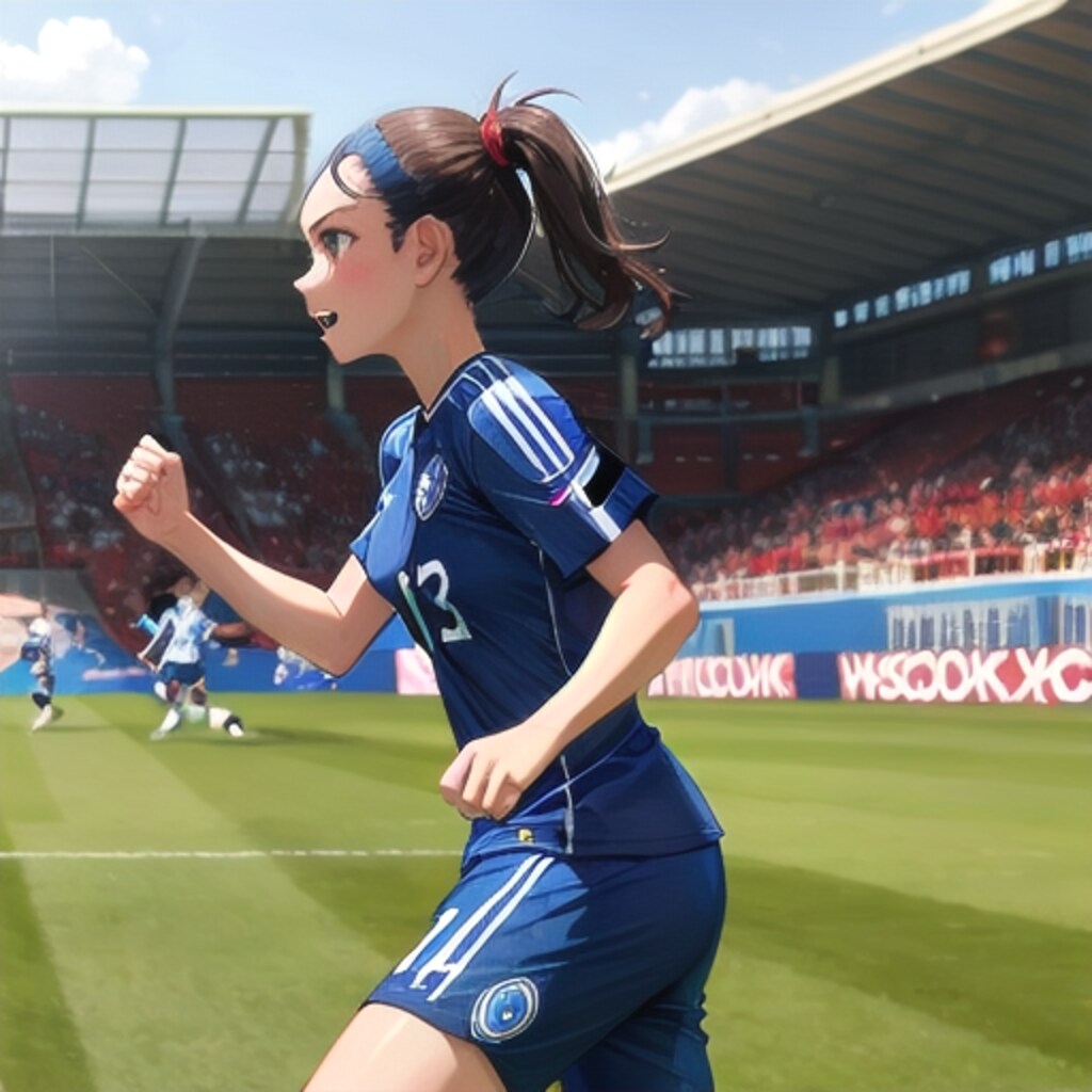 女子サッカーブロマイド