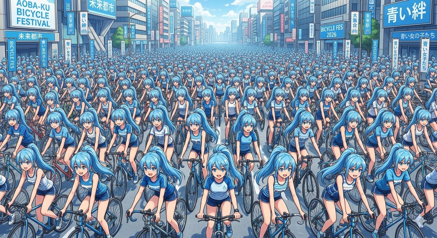青ぽにちゃん集合