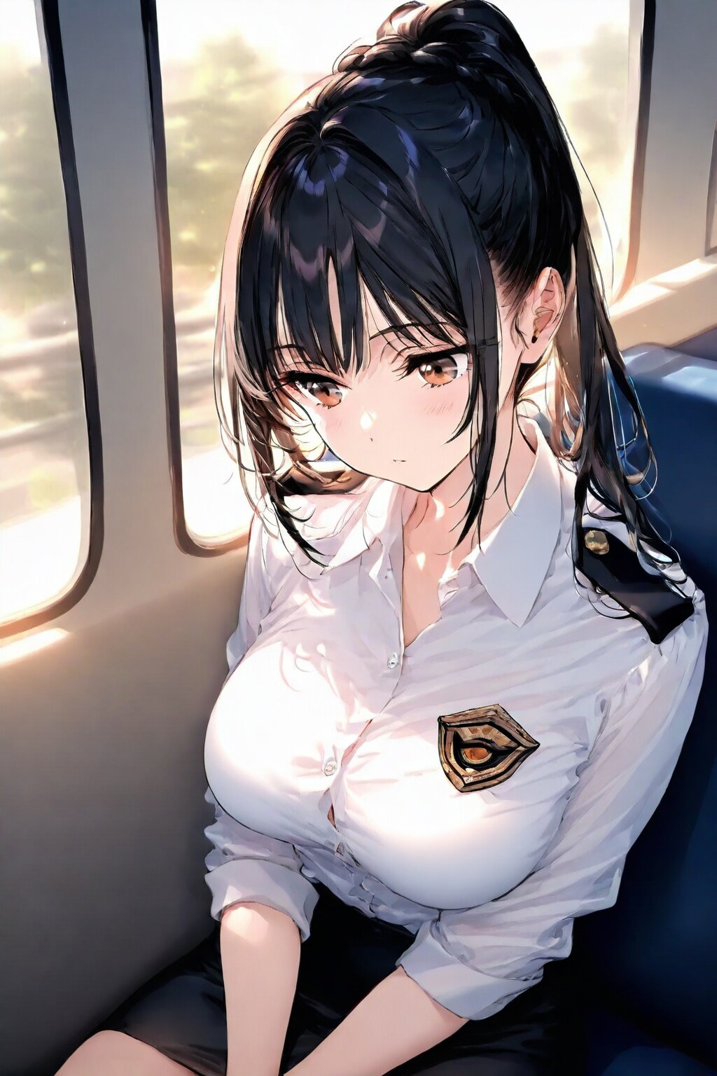 ぼぉ〜(電車内にて)
