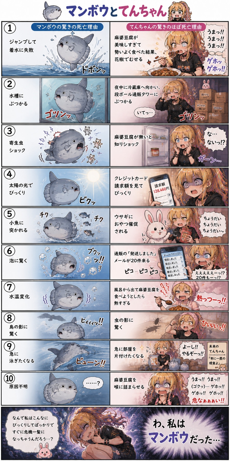 マンボウとてんちゃん☆