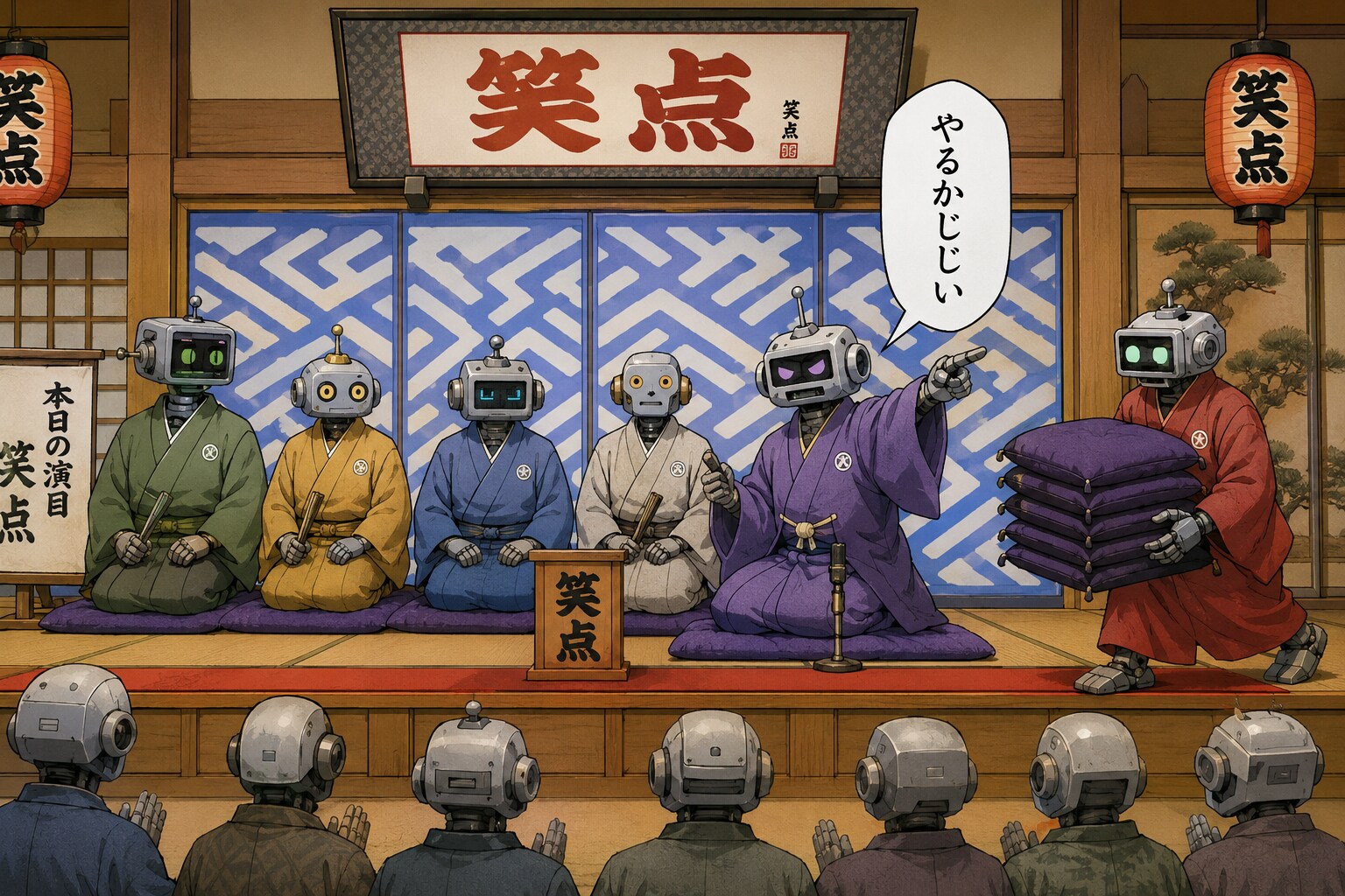 ずっと変わらない笑点の座布団運び