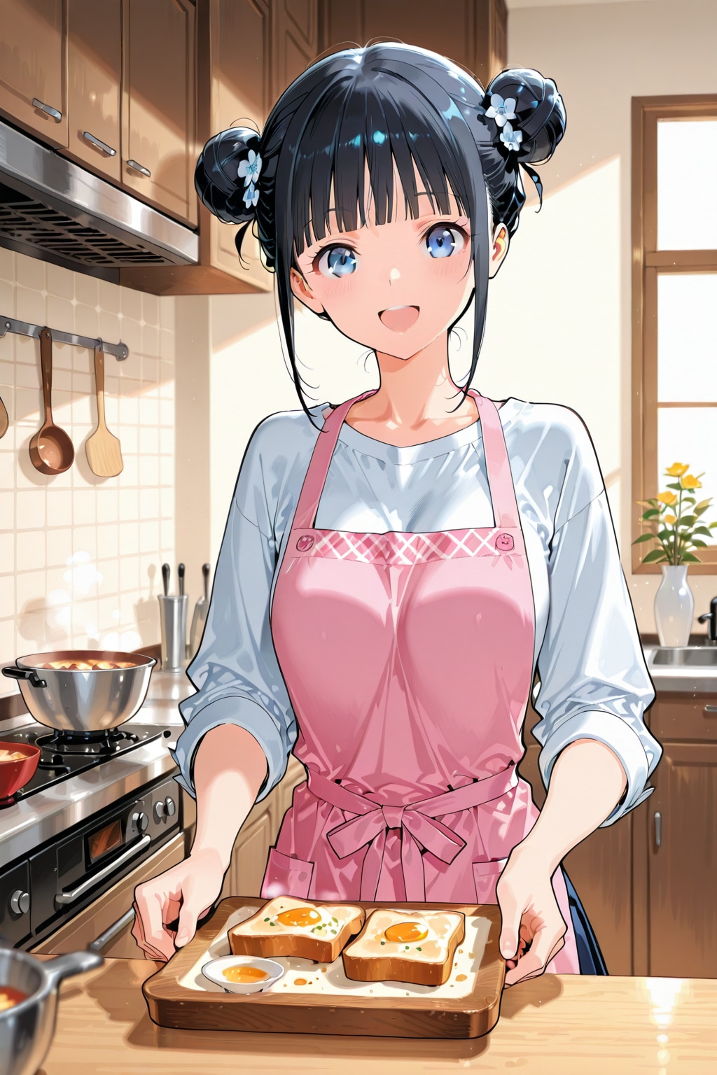 おだんごちゃん🍡✨と朝ごはん🍚✨　2/4