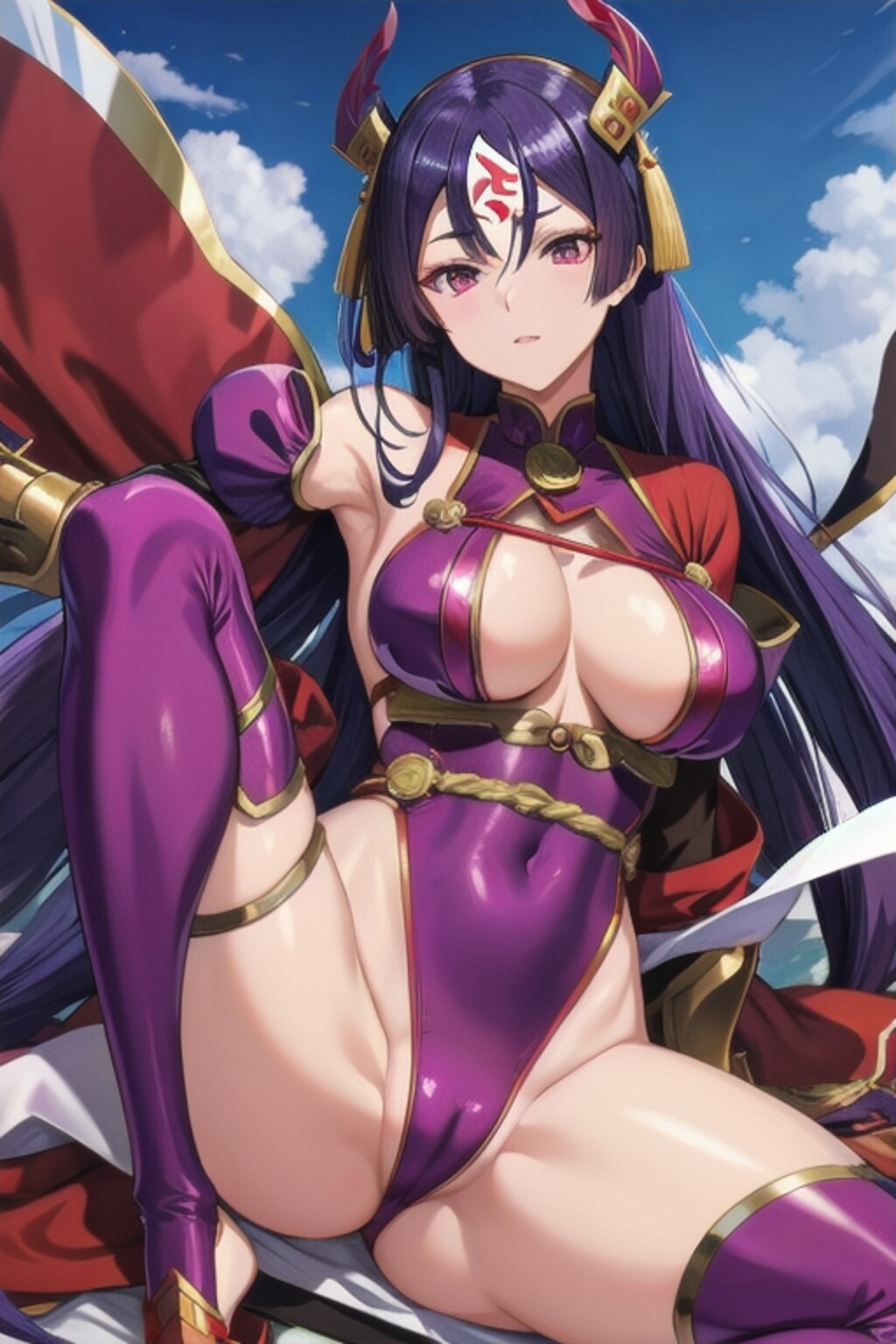 ぴっちりスーツ頼光ママ