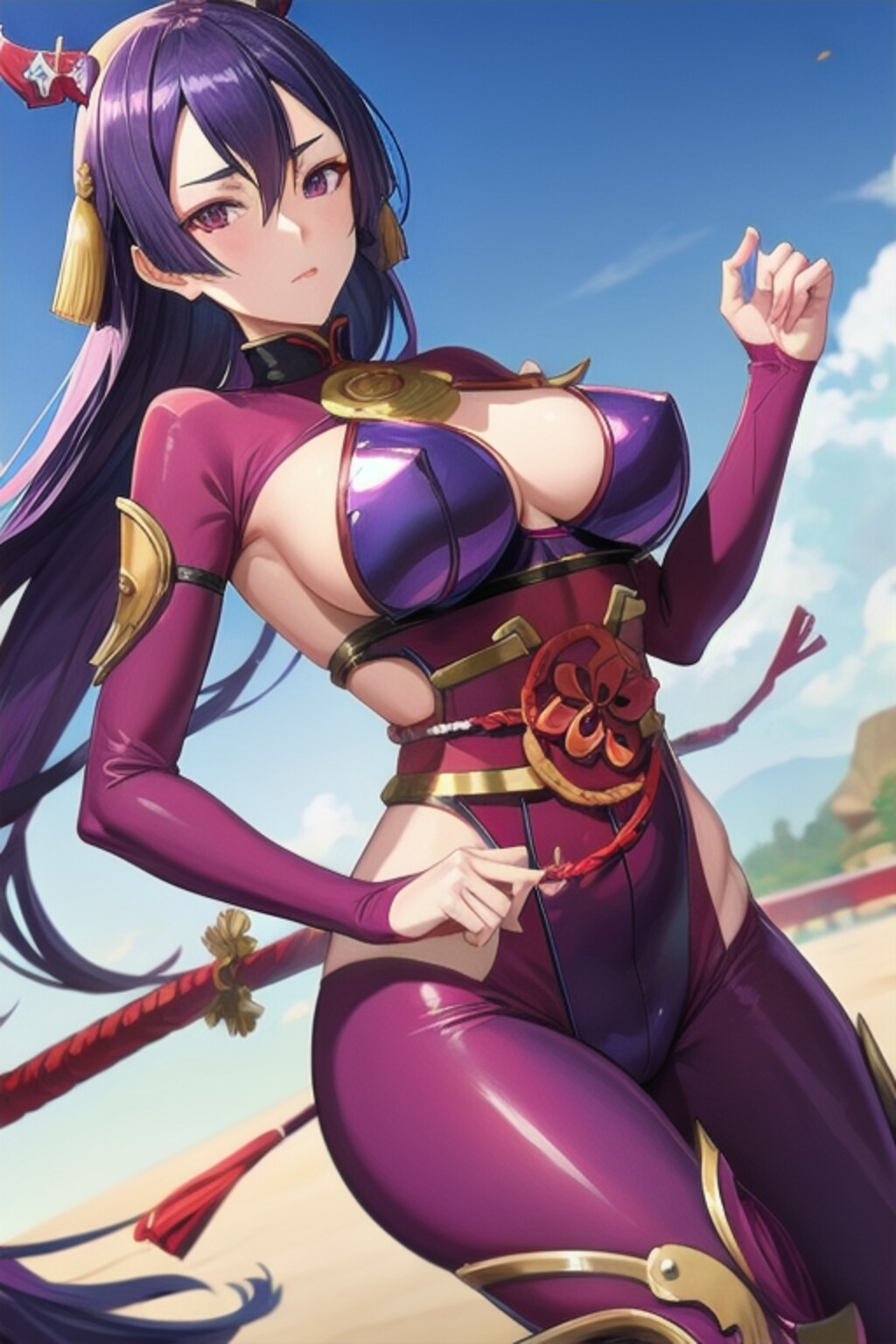 ぴっちりスーツ頼光ママ