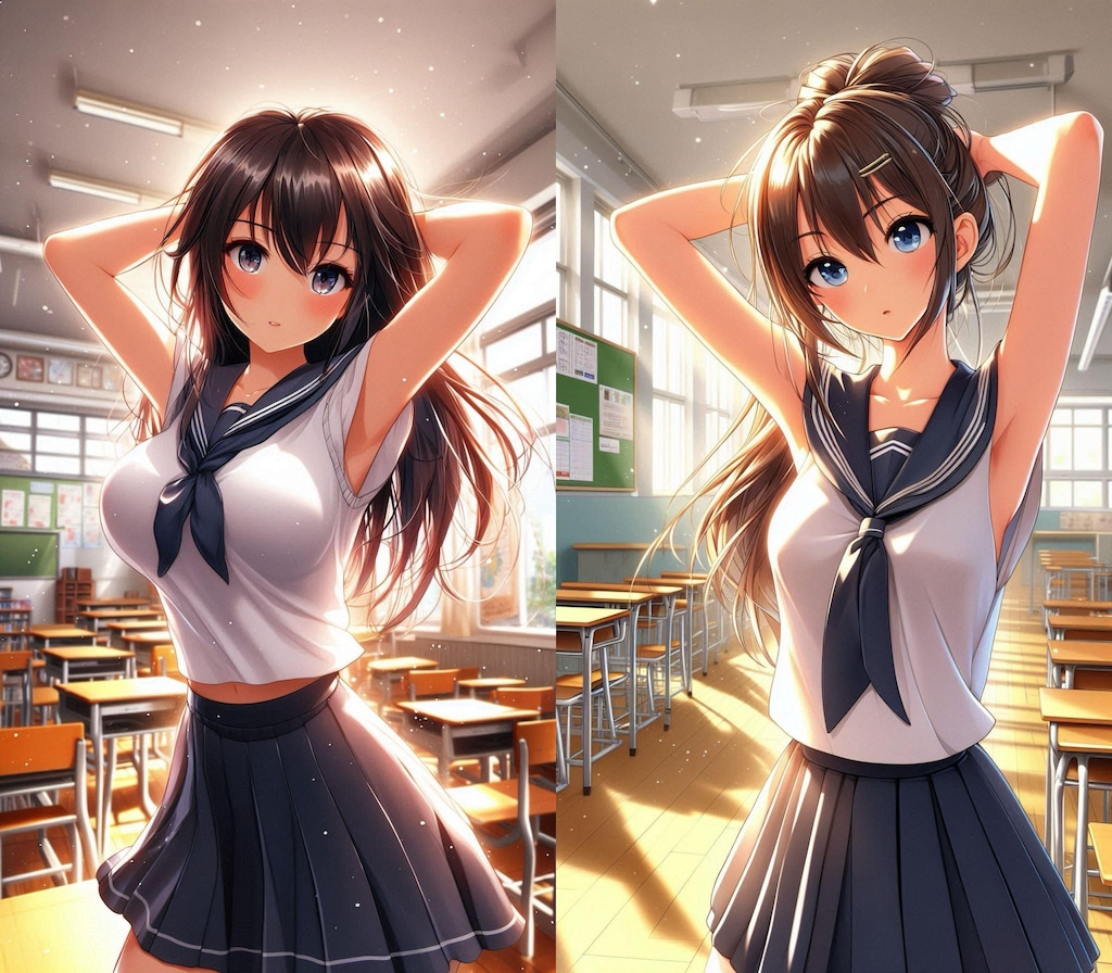 スリーブレス学園モブ