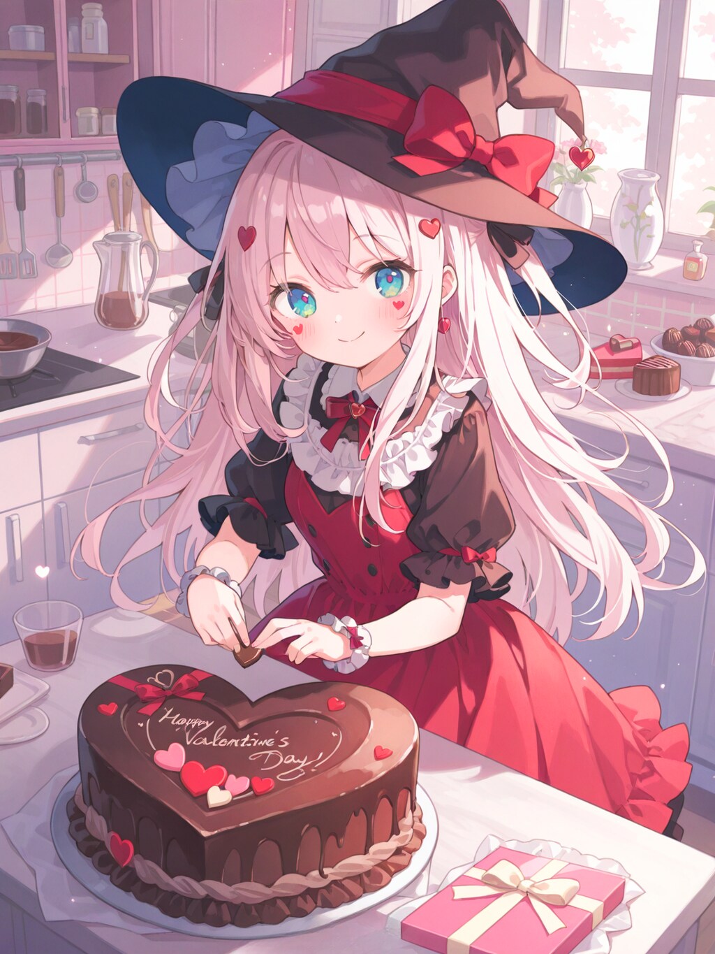ショコラの魔女のチョコケーキ作り