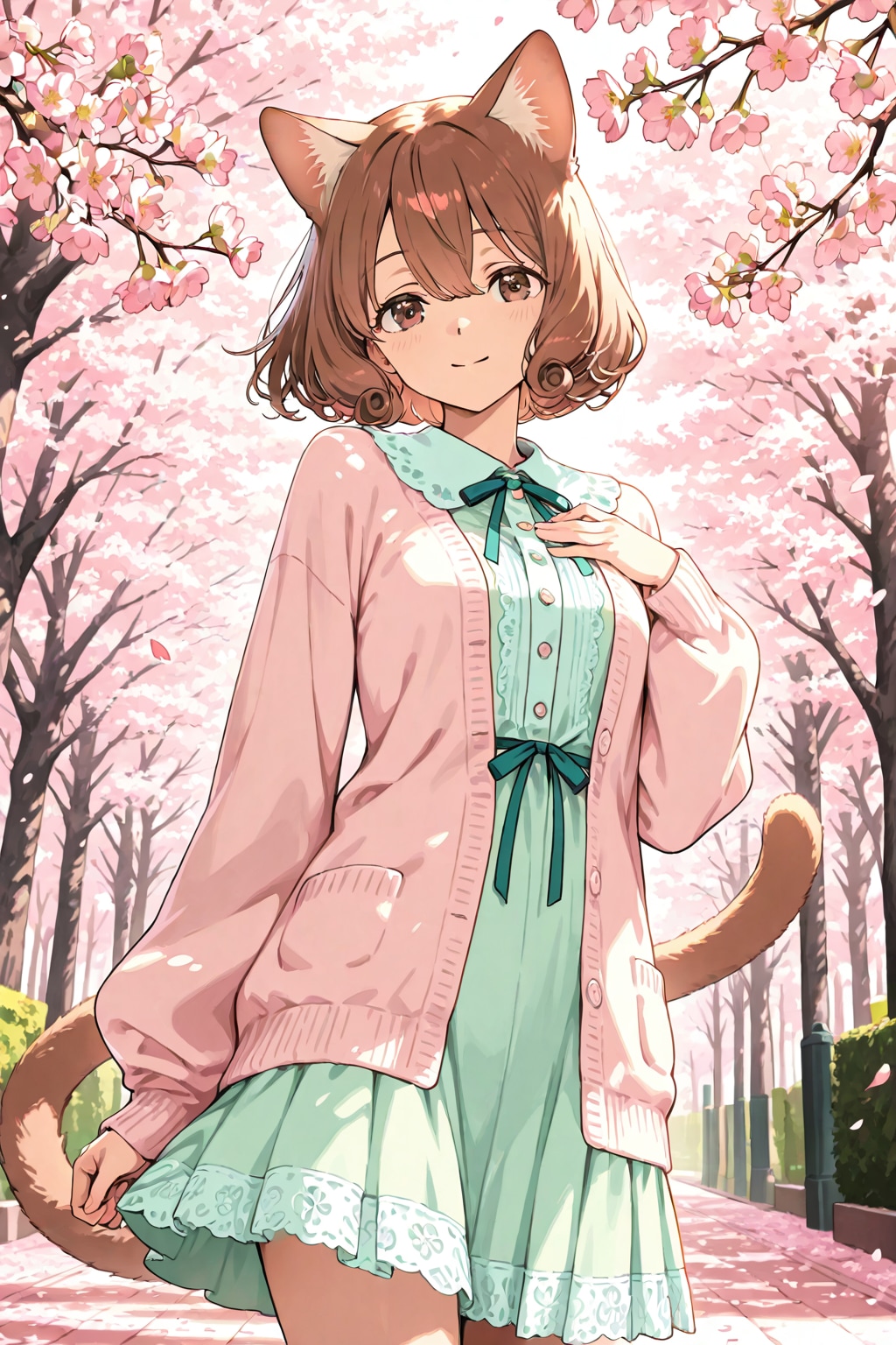 姉妹で春色コーデ🌸