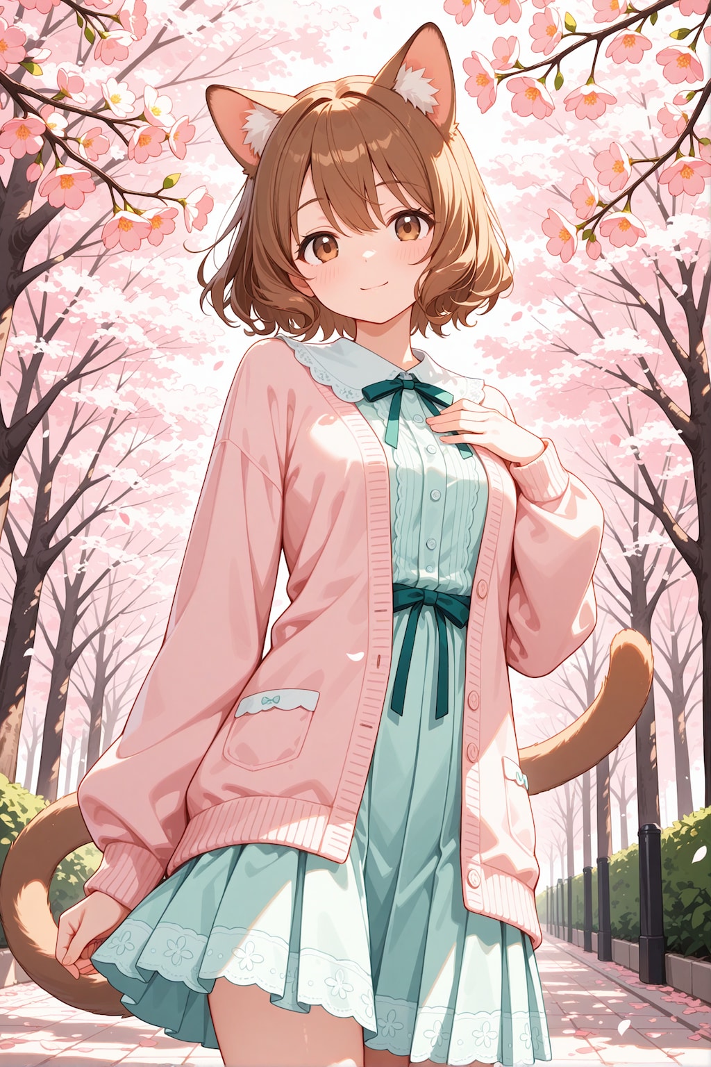 姉妹で春色コーデ🌸