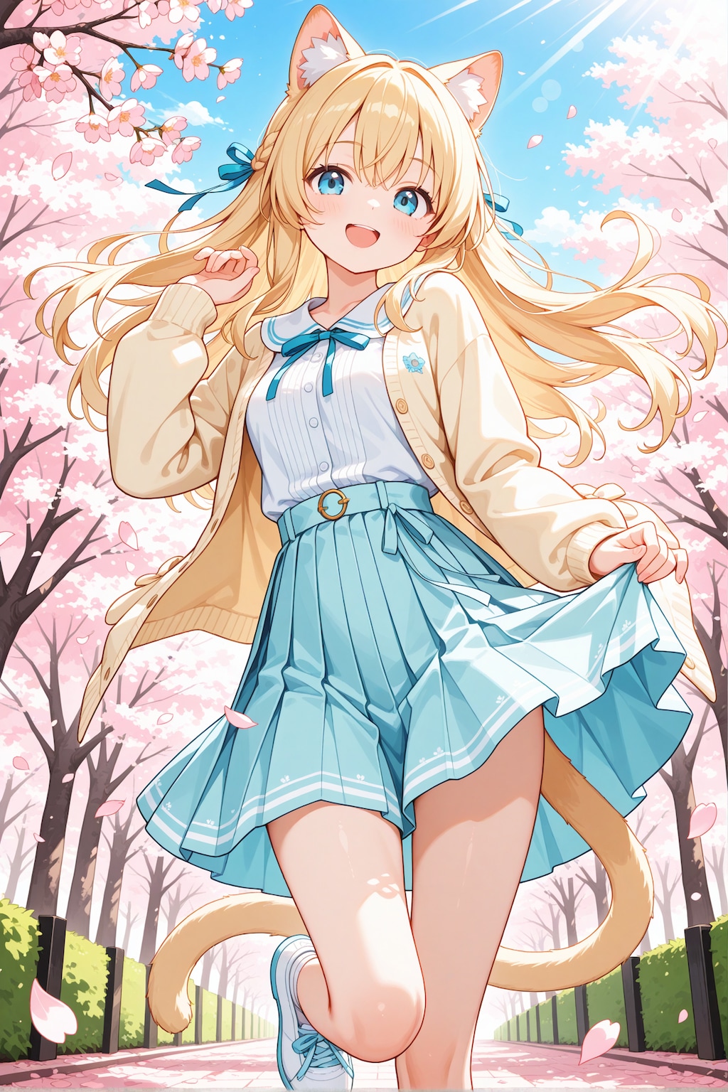 姉妹で春色コーデ🌸