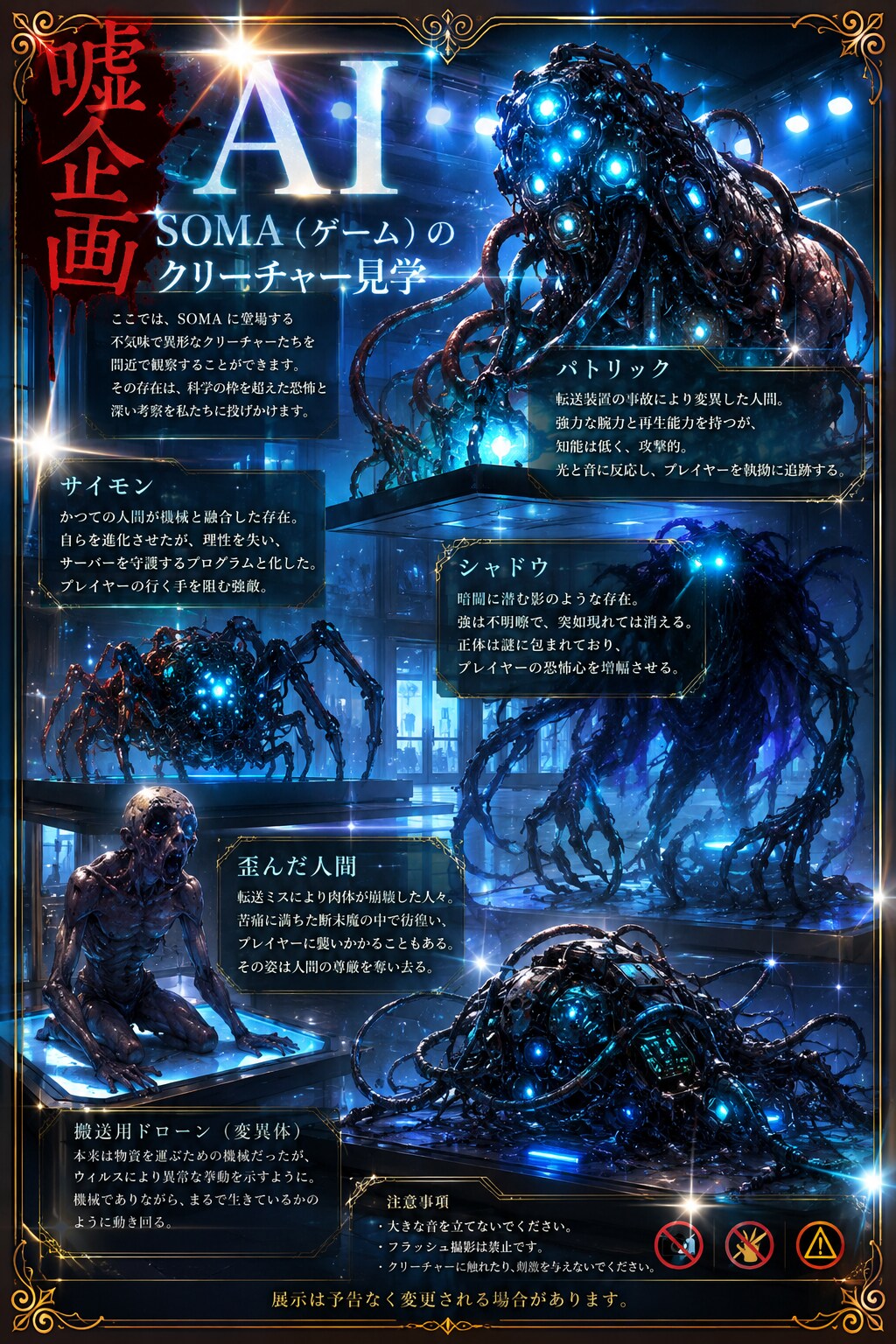 AI　SOMAのクリーチャー見学