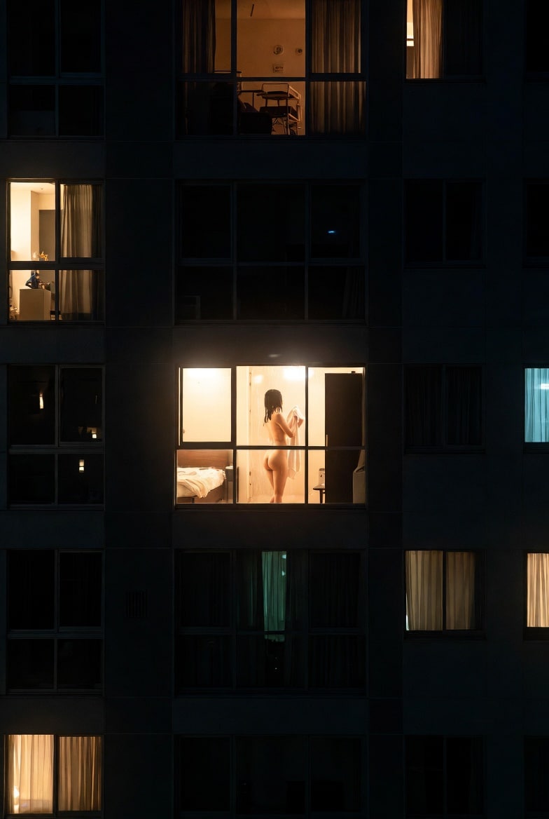 マンション覗き風