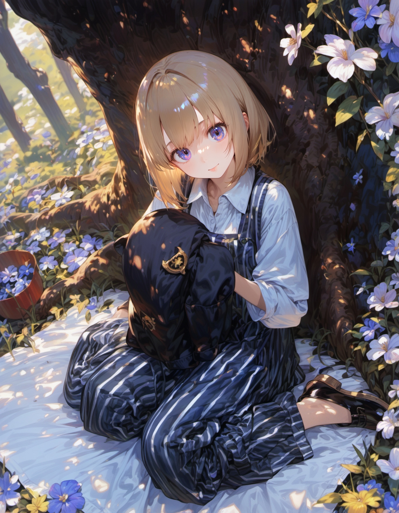 under a tree | の人気AIイラスト・グラビア