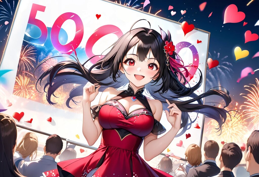 城ヶ崎アオイさん♪50Kイイネ突破ご祝辞♪