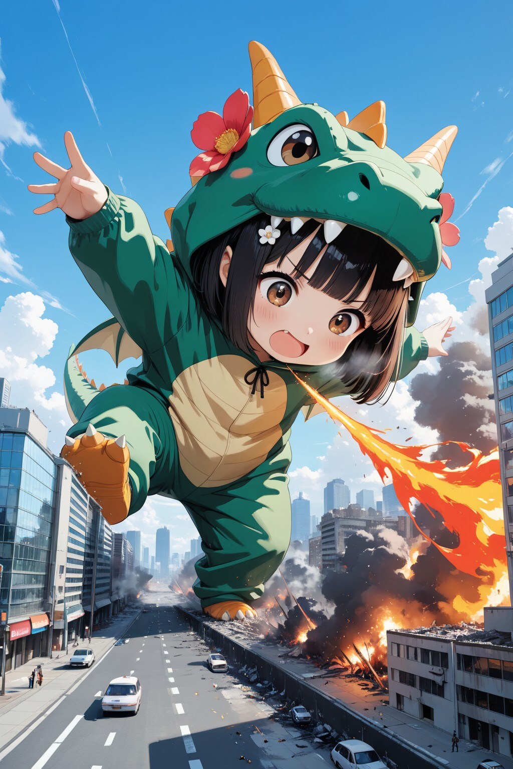 Shin Kaiju Girl（妹をレンタルしました！「お兄ちゃん 夢の中で恐い怪獣さんになっちゃた！【Destroy the city 篇】）