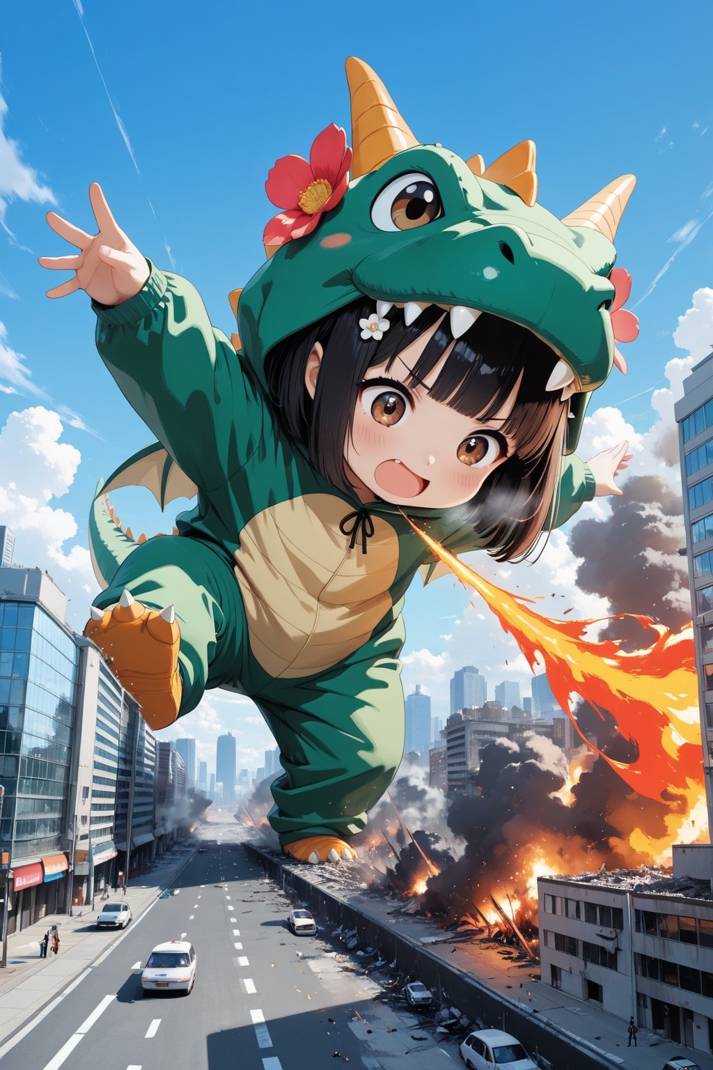 Shin Kaiju Girl（妹をレンタルしました！「お兄ちゃん 夢の中で恐い怪獣さんになっちゃた！【Destroy the city 篇】）