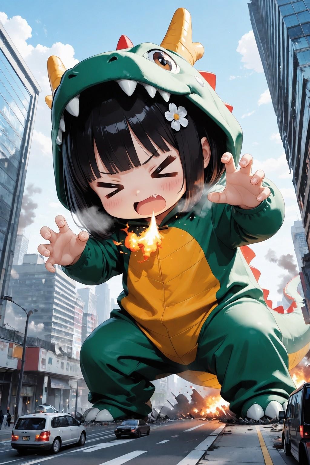 Shin Kaiju Girl（妹をレンタルしました！「お兄ちゃん 夢の中で恐い怪獣さんになっちゃた！【Destroy the city 篇】）