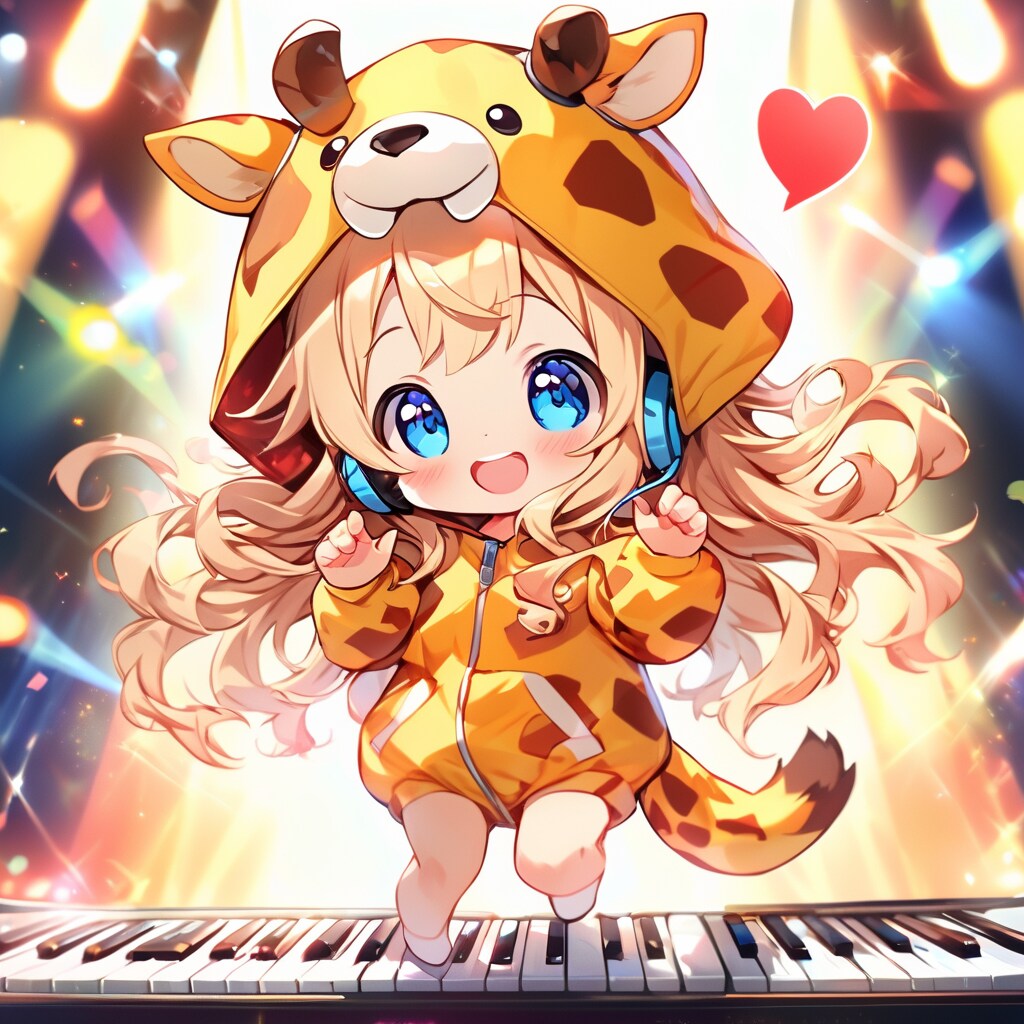 ヘッドホンでご機嫌キグルミちび子ちゃん