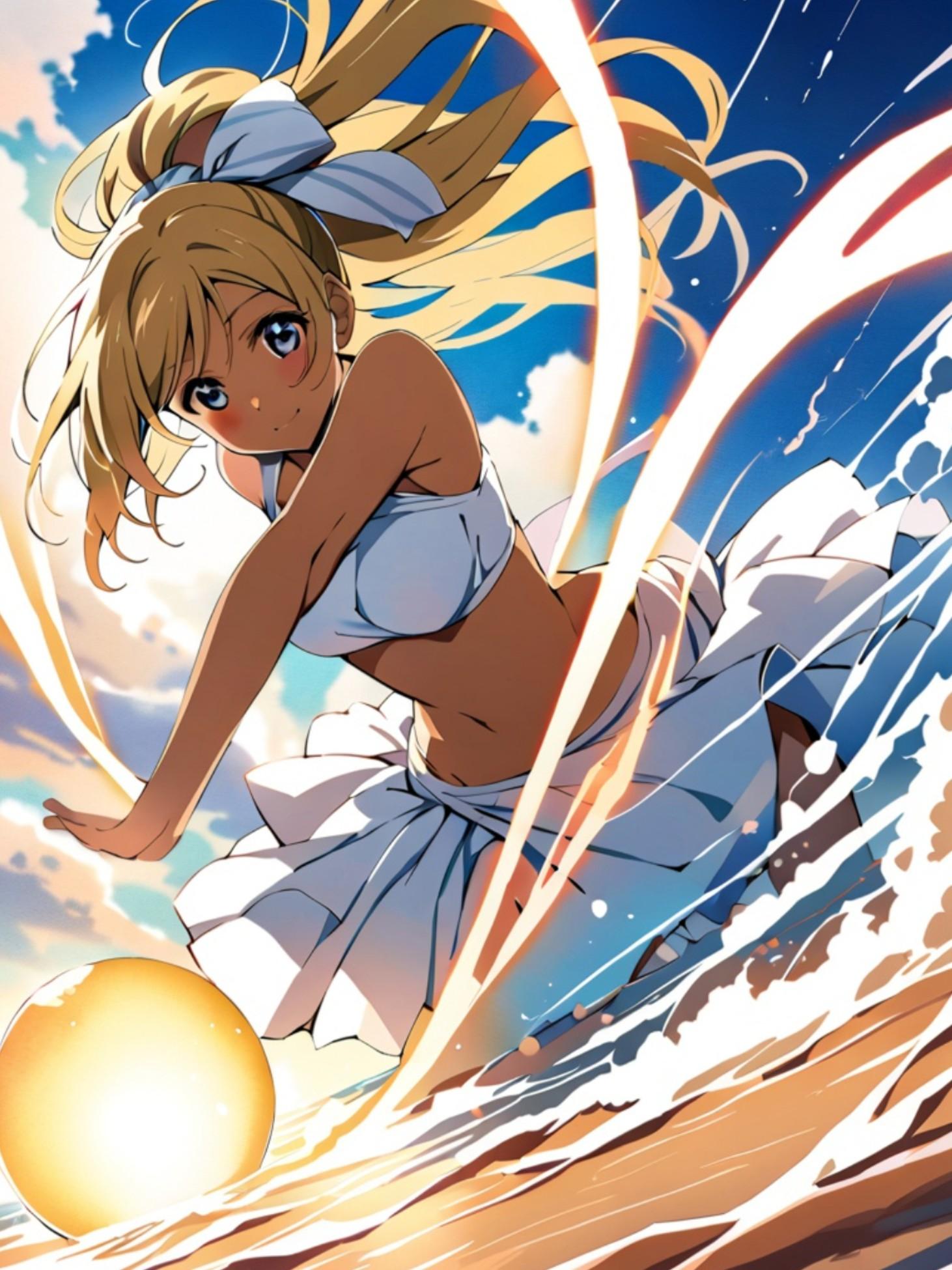 褐色肌の絢瀬絵里