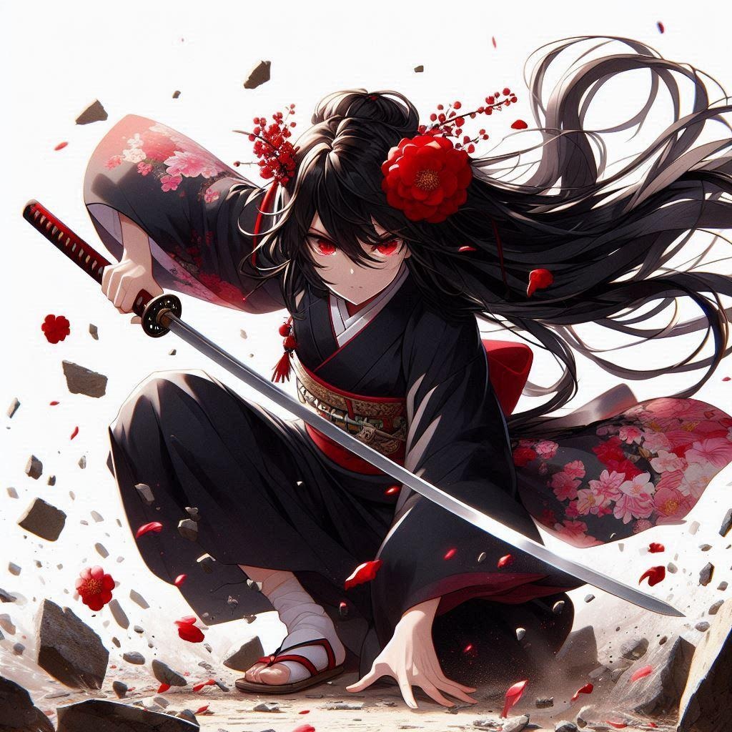 黒髪の女侍さん２５４