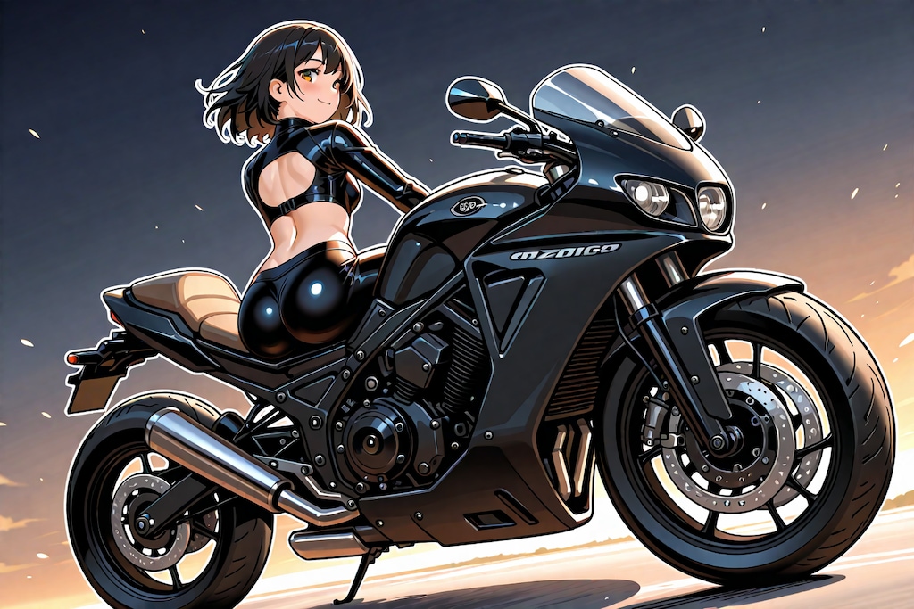 バイクと女の子