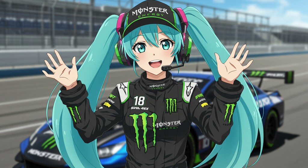 モンスターエナジーレーシングスーツ初音ミク