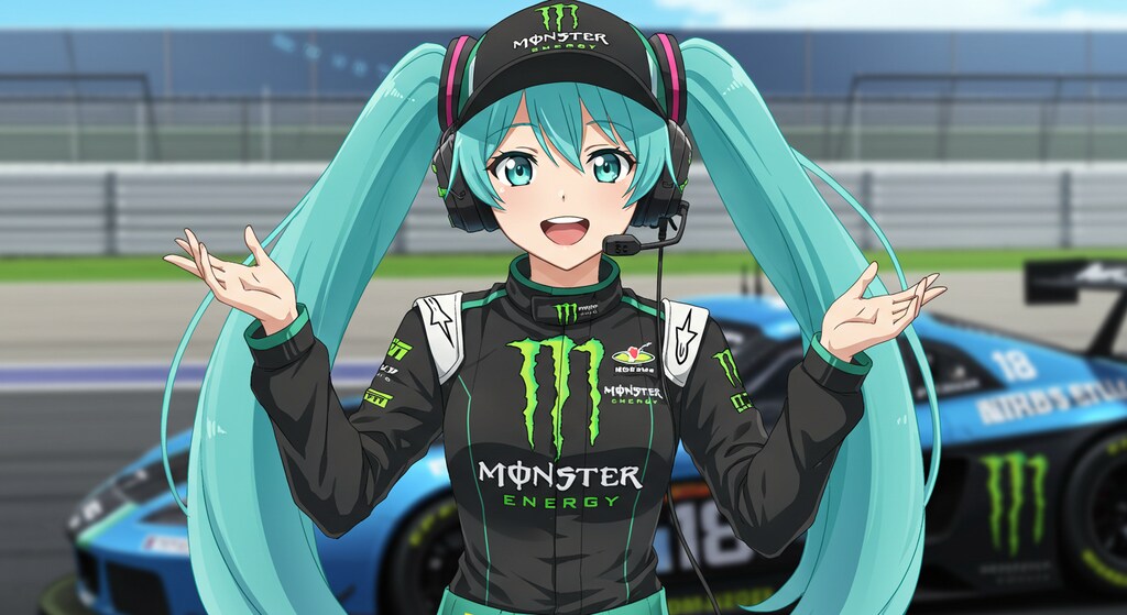 モンスターエナジーレーシングスーツ初音ミク