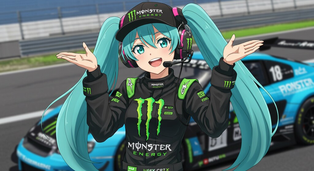 モンスターエナジーレーシングスーツ初音ミク