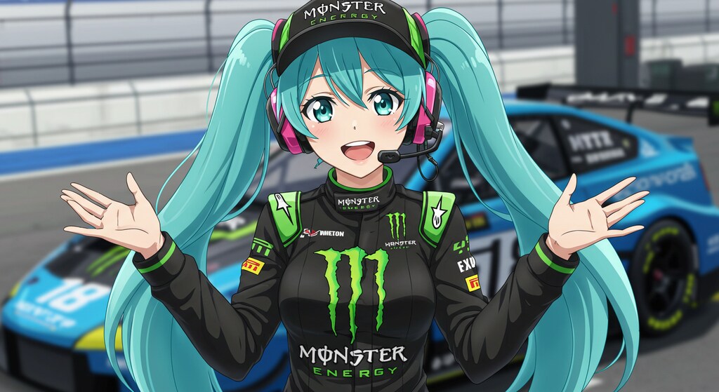 モンスターエナジーレーシングスーツ初音ミク