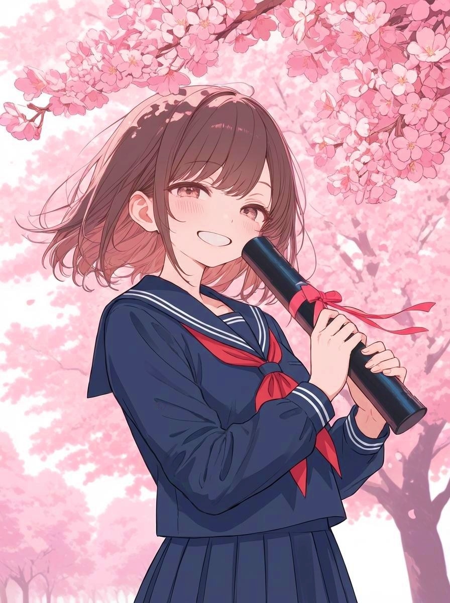 サヨナラ、またね。――桜色のプロローグ | の人気AIイラスト・グラビア