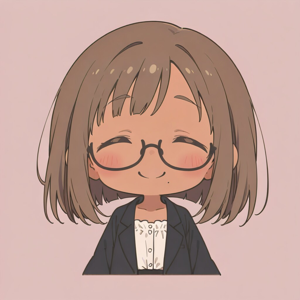 アンダーリム満ちゃん