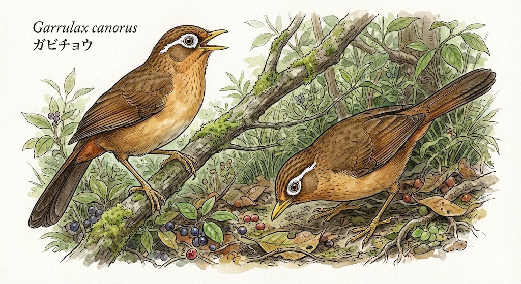 鳥(水彩画)(Gemini)(60)